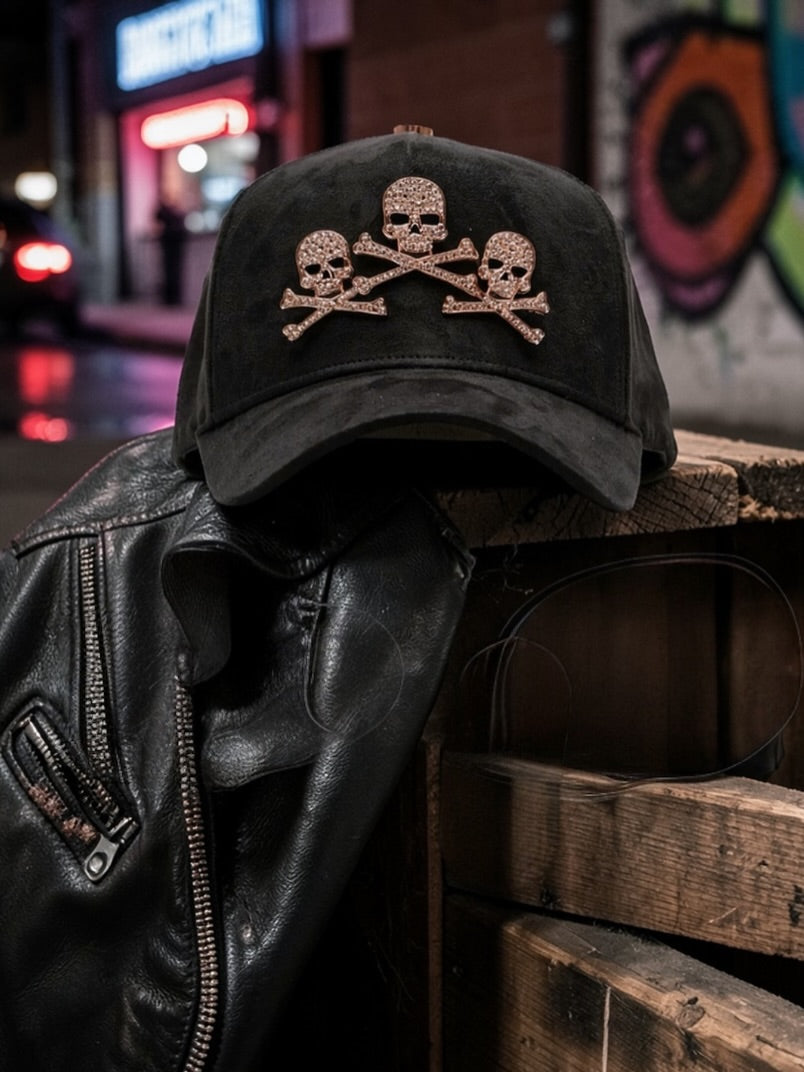 El Barbas Hats Rose Gold Skulls