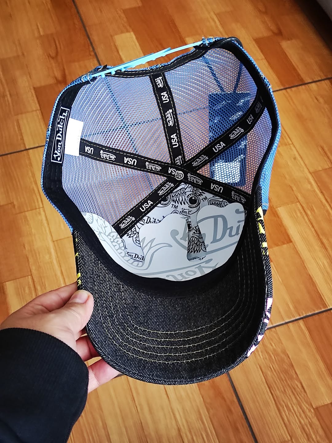 Gorra Con Dutch denim multilogo Trucker