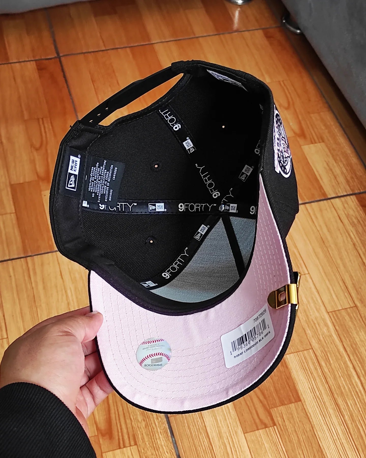 New Era Los Angeles Dodgers Black/pink 60th Anniversary 9Forty A-Frame Snapback