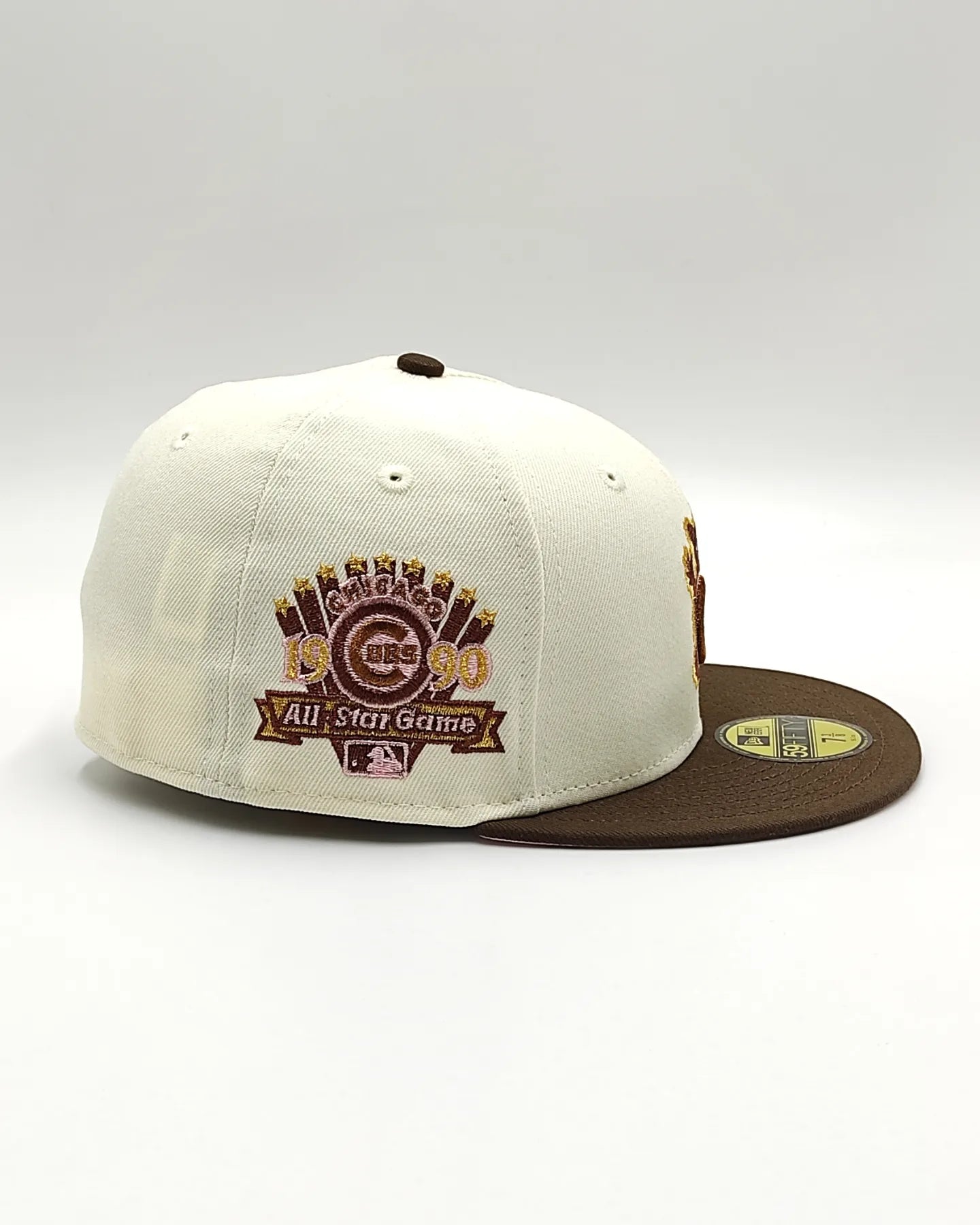 New Era chicago cubs all star game 1990 metallic platinum two tone edition 59fifty fitted hat