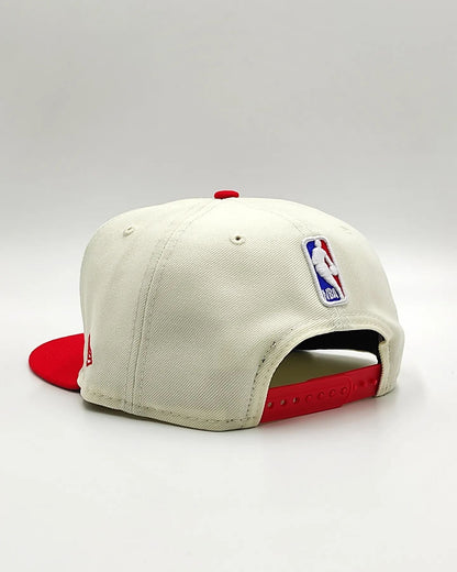 Chicago Bulls New Era 2022 NBA Draft 9FIFTY Gorra Ajustable Snapback – Crema/Rojo