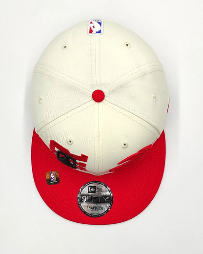 Toronto Raptors New Era 2022 NBA Draft 9FIFTY Gorra Ajustable Snapback – Crema/Rojo
