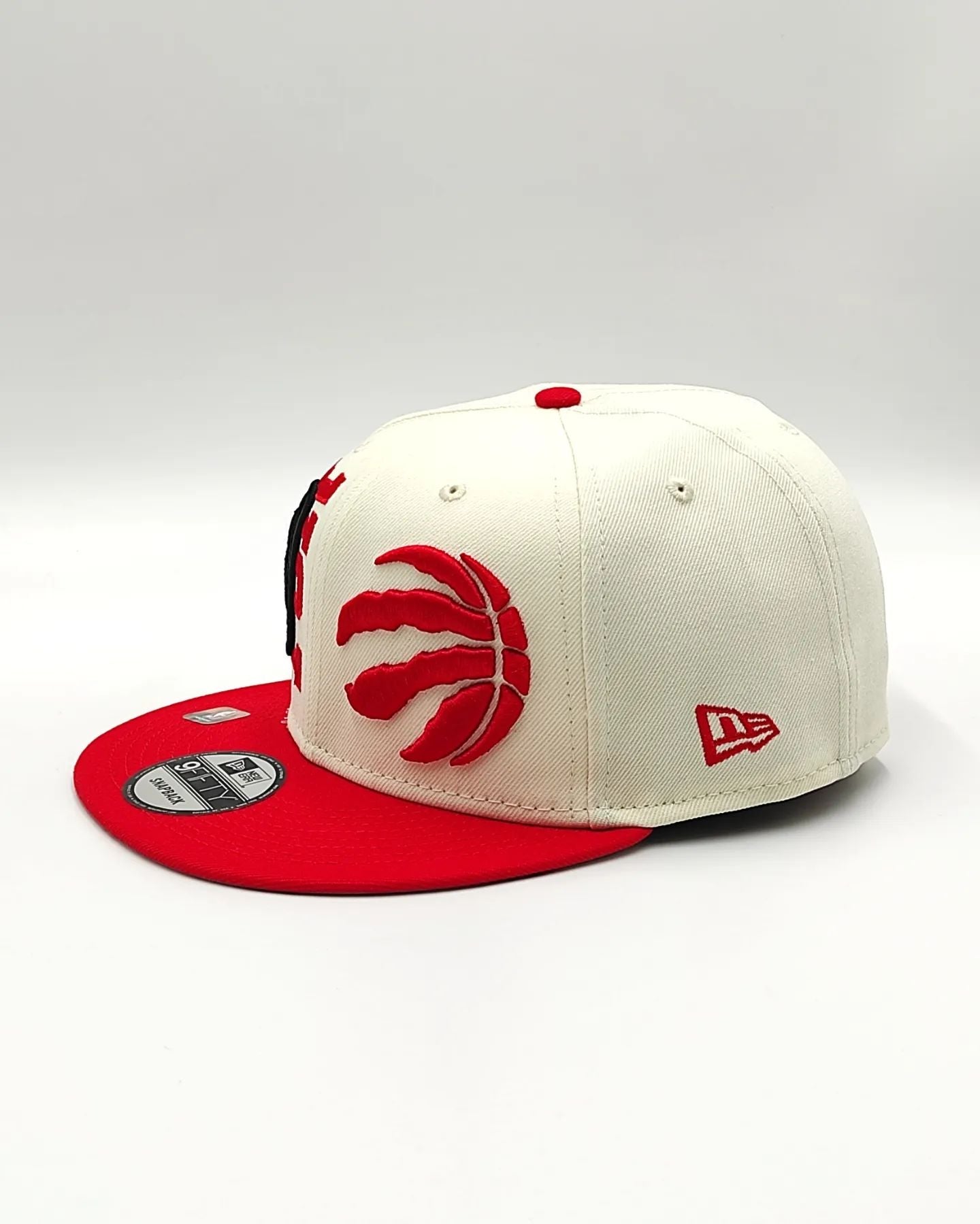 Toronto Raptors New Era 2022 NBA Draft 9FIFTY Gorra Ajustable Snapback – Crema/Rojo