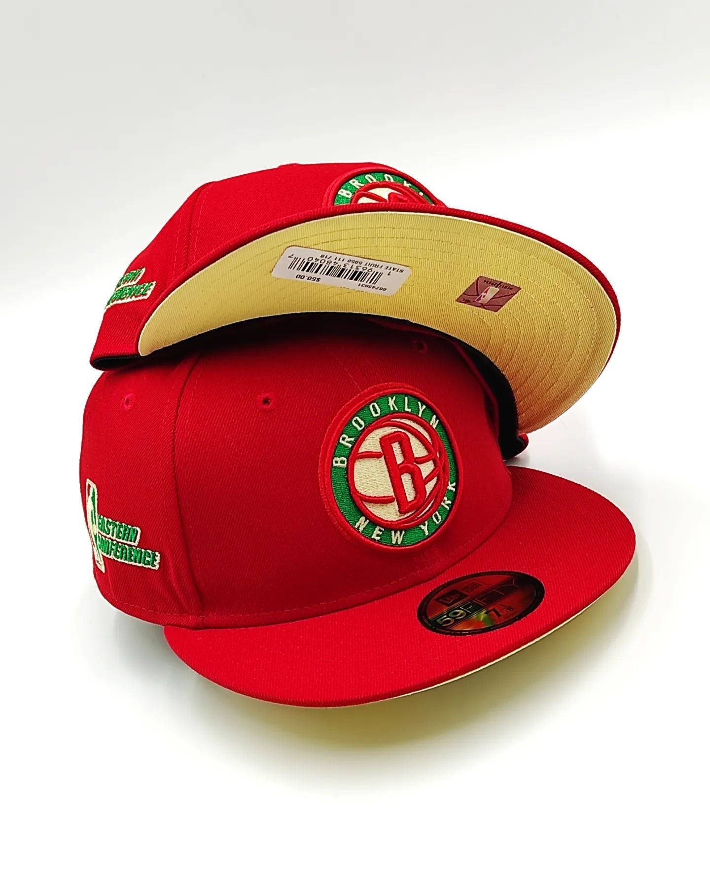 Gorra New Era 59fifty State Fruit Brooklyn Nets Eastern Conference - Roja