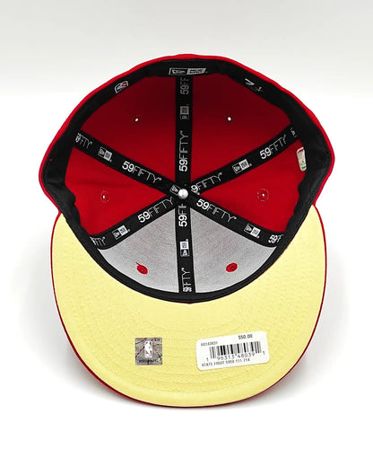 Gorra New Era 59fifty State Fruit Brooklyn Nets Eastern Conference - Roja
