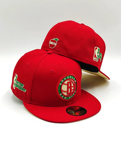 Gorra New Era 59fifty State Fruit Brooklyn Nets Eastern Conference - Roja