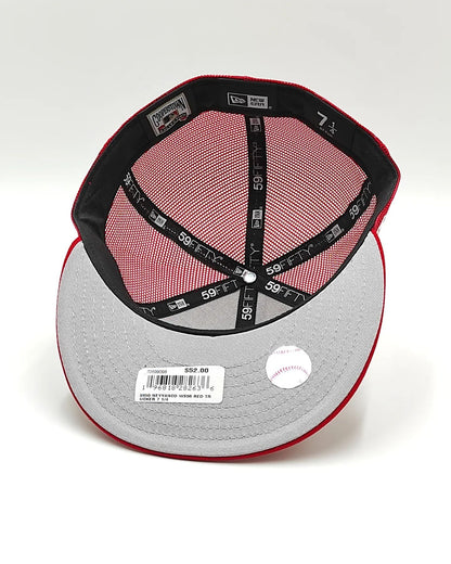 New Era 59Fifty New York Yankees 1996 World Series Patch Trucker Rail Hat - BLanco, Rojo