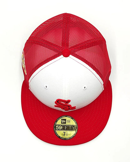 New Era 59Fifty Chicago White Sox 1950 All Star Game Patch Trucker Cap Rail - Blanco, Rojo