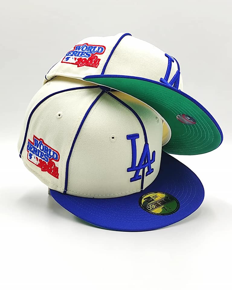 New era Exclusiva 59fifty old time Los Angeles Dodgers 1981 world series patch - blanco royal