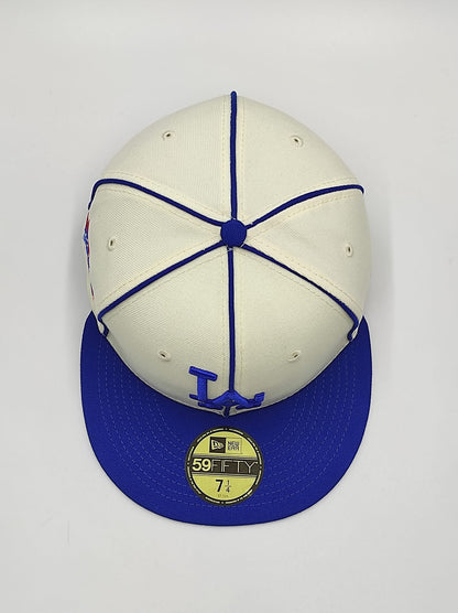 New era Exclusiva 59fifty old time Los Angeles Dodgers 1981 world series patch - blanco royal
