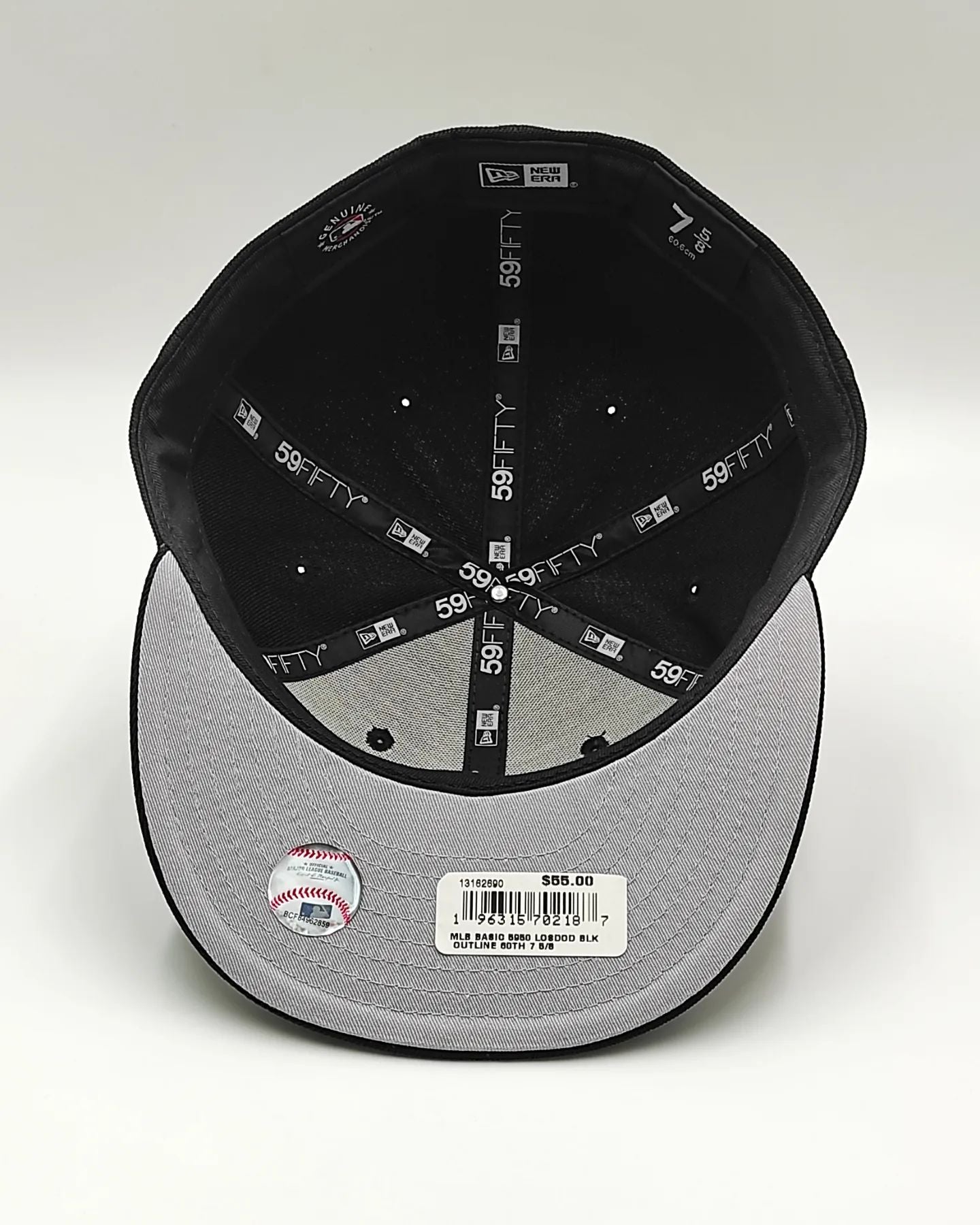 New Era 59FIFTY Los Angeles Dodgers 60th Aniversario parche / Negro - blanco