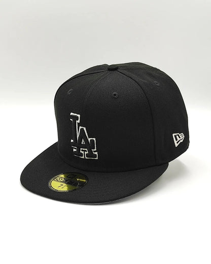 New Era 59FIFTY Los Angeles Dodgers 60th Aniversario parche / Negro - blanco
