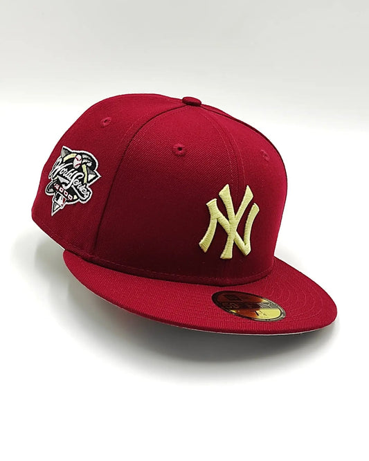 Exclusiva New Era 59fifty Beanpack New York Yankees  2000 World series parche / cardinal tan