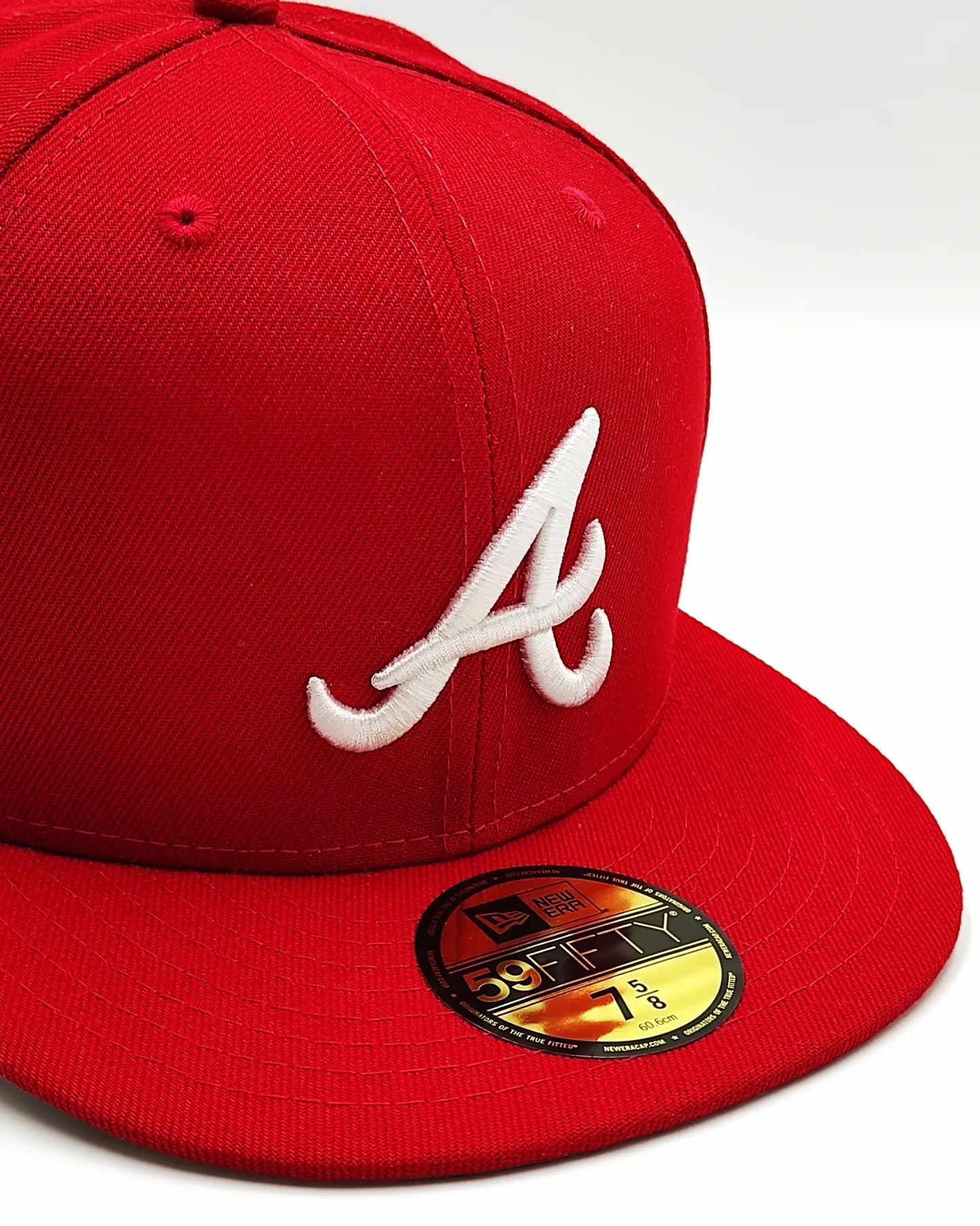 New Era 59fifty Bravos de Atlanta 150th Aniversario Side patch / Rojo blanco
