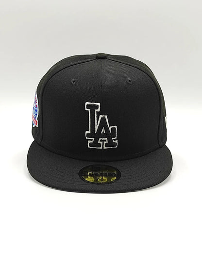 New Era 59FIFTY Los Angeles Dodgers 60th Aniversario parche / Negro - blanco