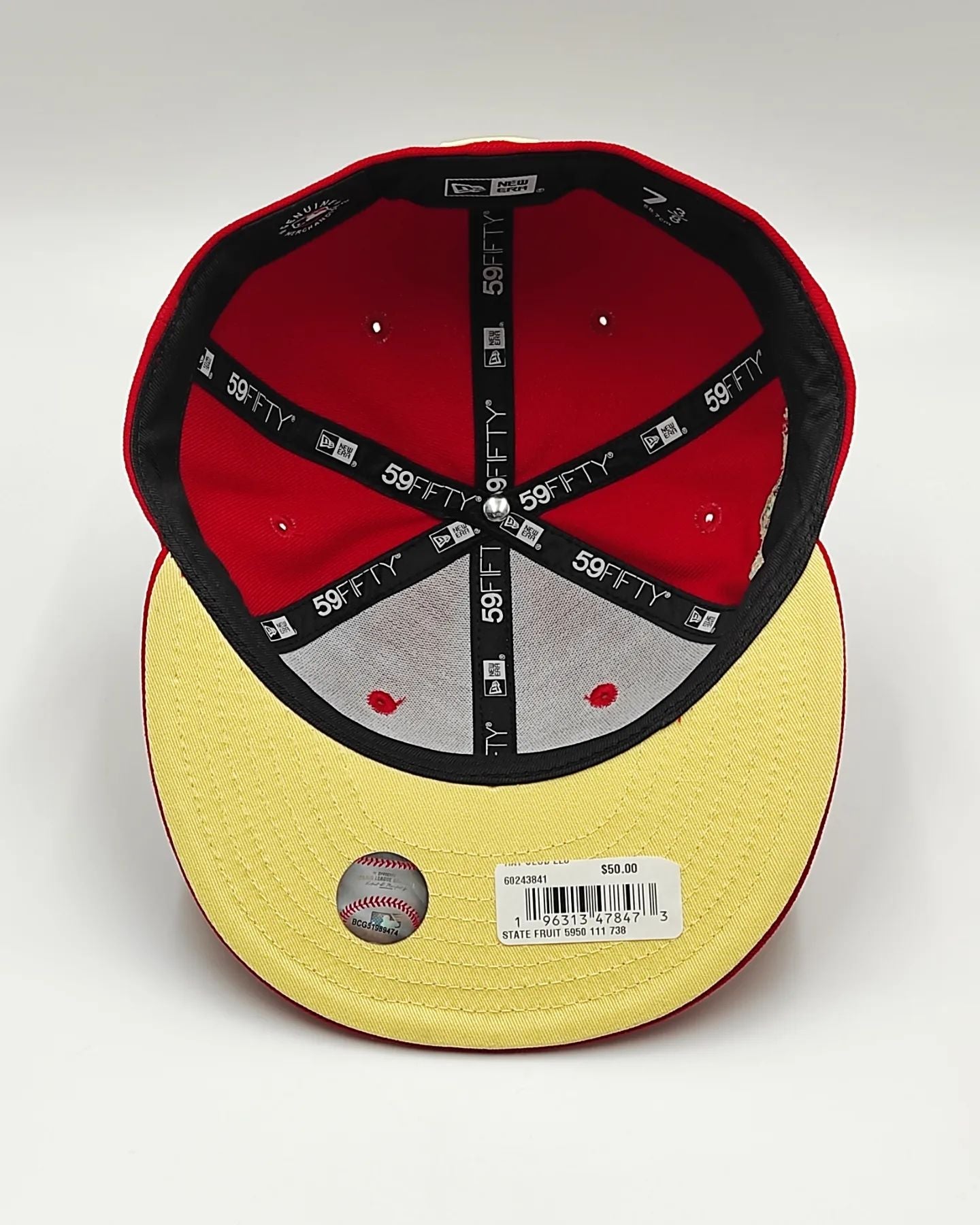 New Era 59fifty state fruit New York Yankees 1998 World series parche / roja