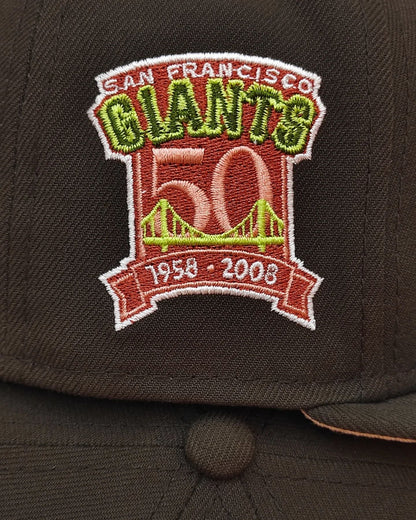 Exclusiva New Era 59Fifty Parks The Woods San Francisco Giants Battle of the Bay Patch Hat - Marron
