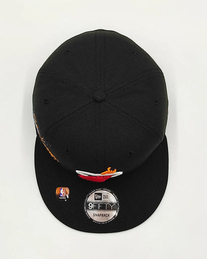 New Era Miami Heat coleccion Half off 950 black snapback