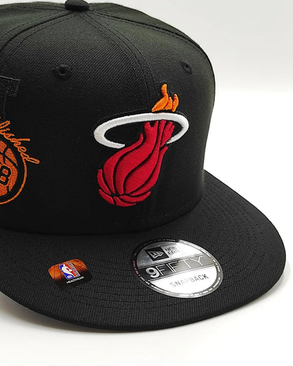 New Era Miami Heat coleccion Half off 950 black snapback