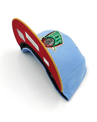 Exclusive New Era 59Fifty Parks Smoldering Island Brooklyn Nets Hat - Azu Claro, Tan