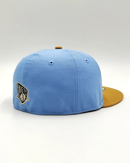 Exclusive New Era 59Fifty Parks Smoldering Island Brooklyn Nets Hat - Azu Claro, Tan
