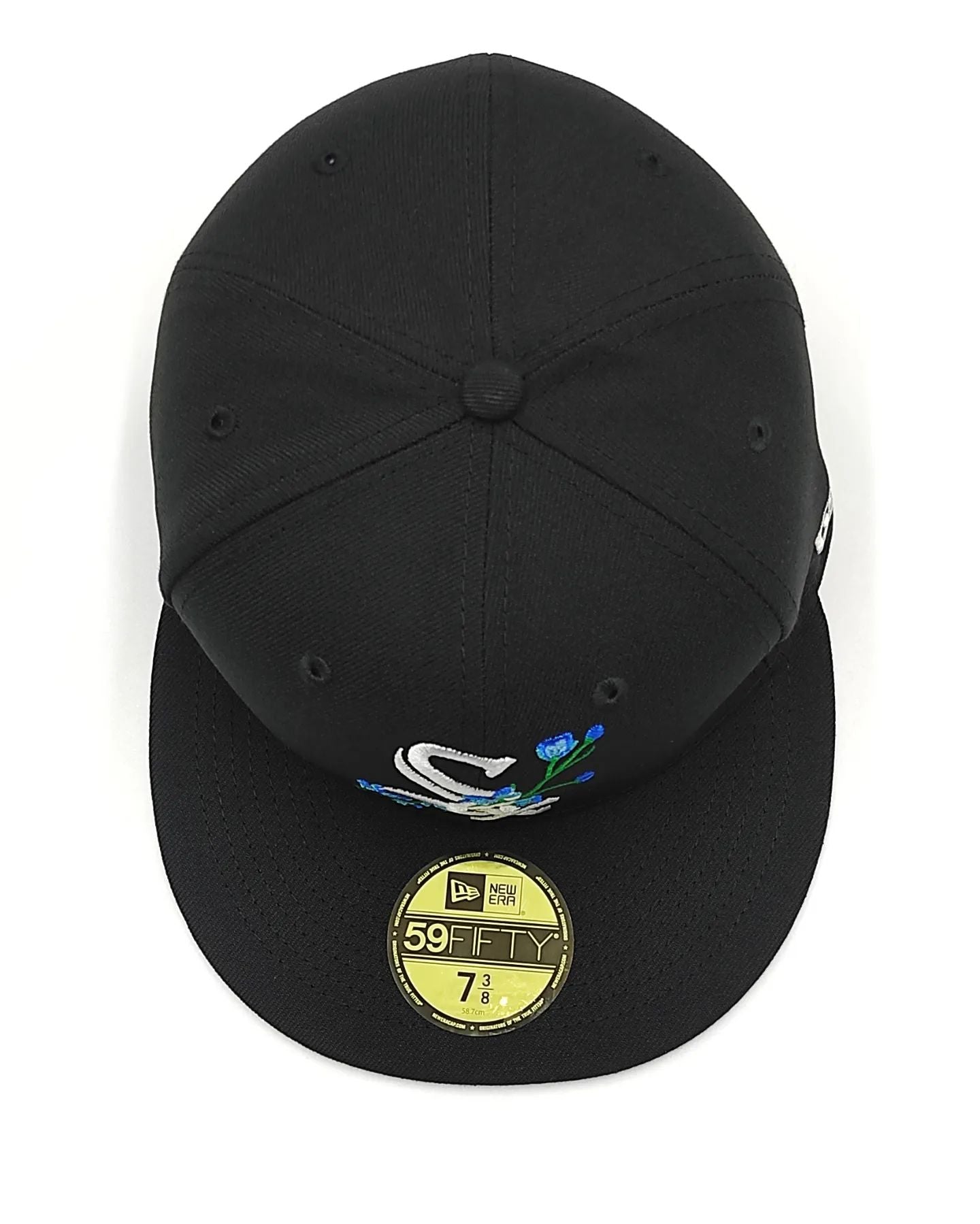 Chicago White Sox 2005 World Series BLOOM Exclusive New Era 59Fifty Fitted Hat - Black/Sky