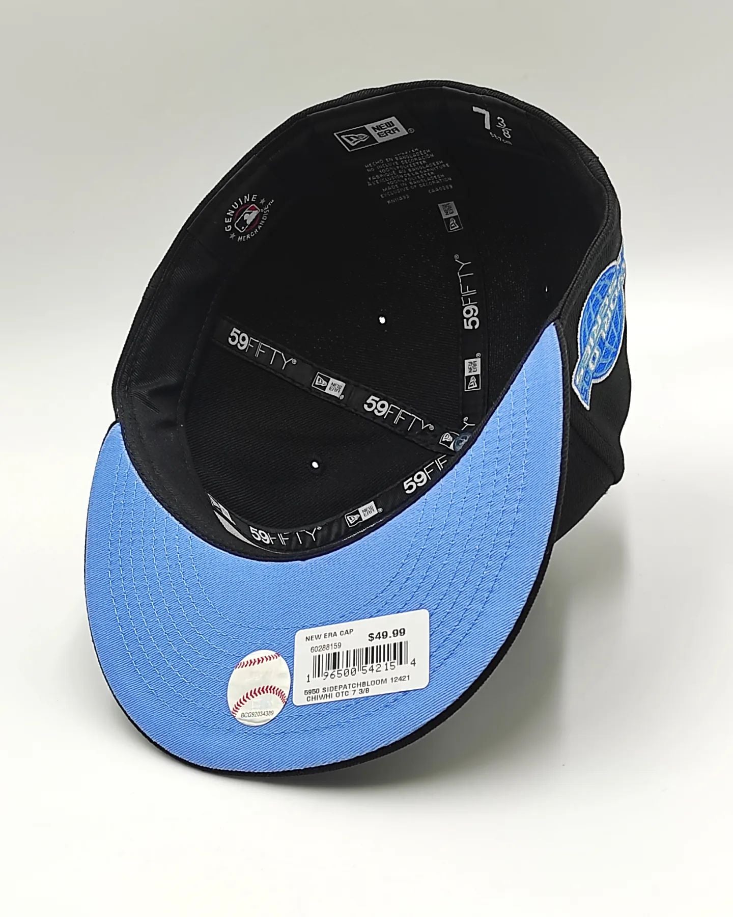 Chicago White Sox 2005 World Series BLOOM Exclusive New Era 59Fifty Fitted Hat - Black/Sky