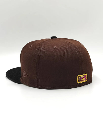 New Era Fresno Grizzlies Burnt Purple Cord Prime Two Tone 59 Fifty