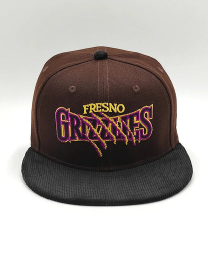 New Era Fresno Grizzlies Burnt Purple Cord Prime Two Tone 59 Fifty