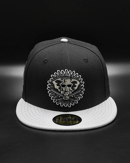 New Era 59Fifty Oakland Athletics 50th Anniversary Patch Alternate Hat - Black, Metallic Silver