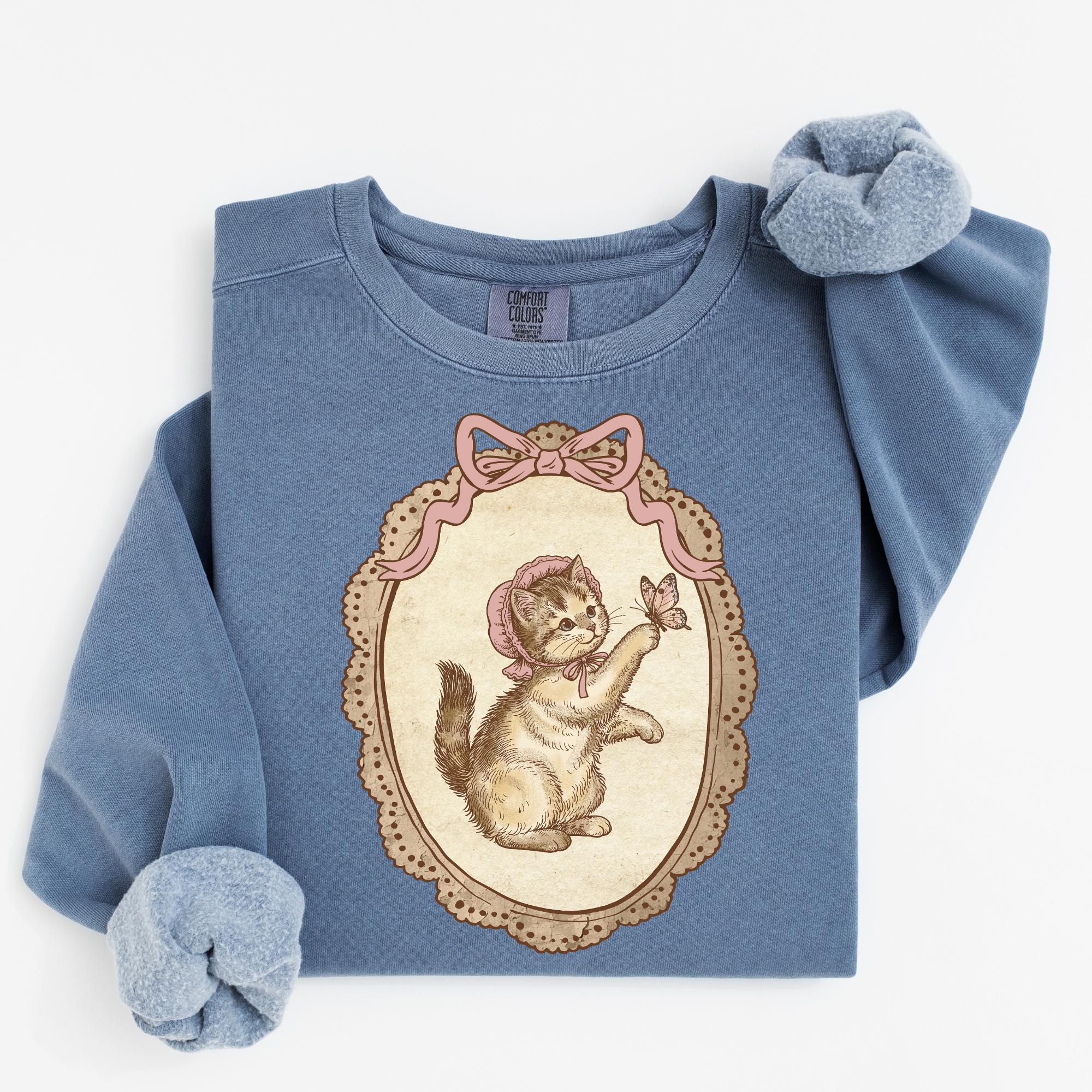 Vintage Farmhouse Cat PNG