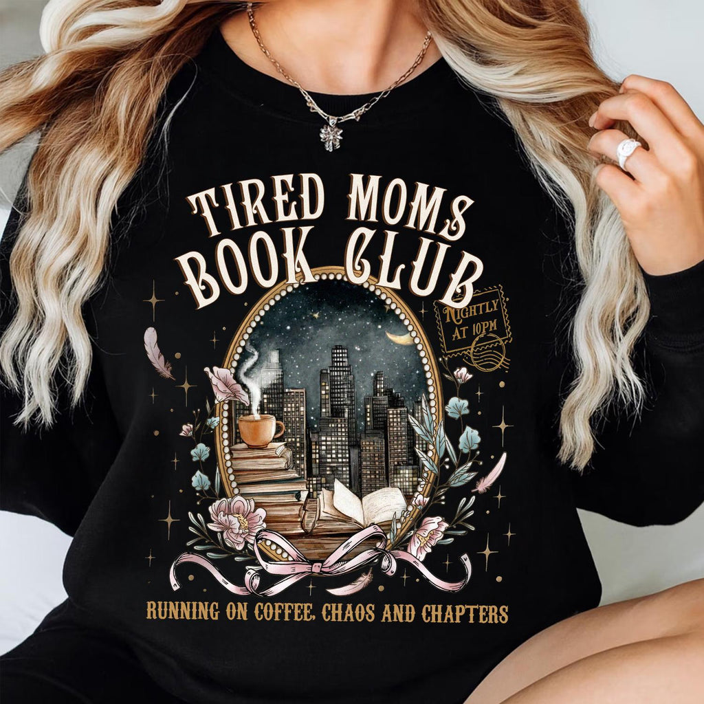 Tired Moms Book Club PNG