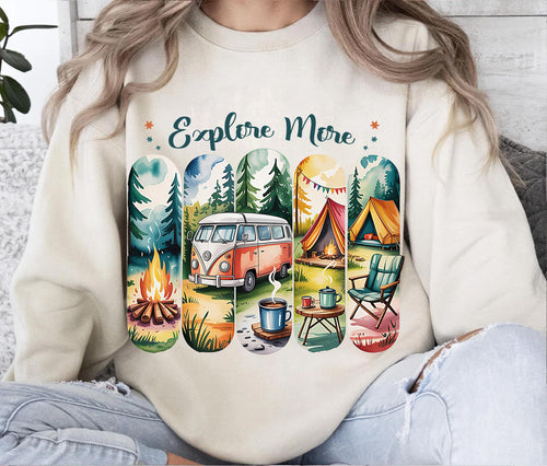 Camping Retro Camper PNG