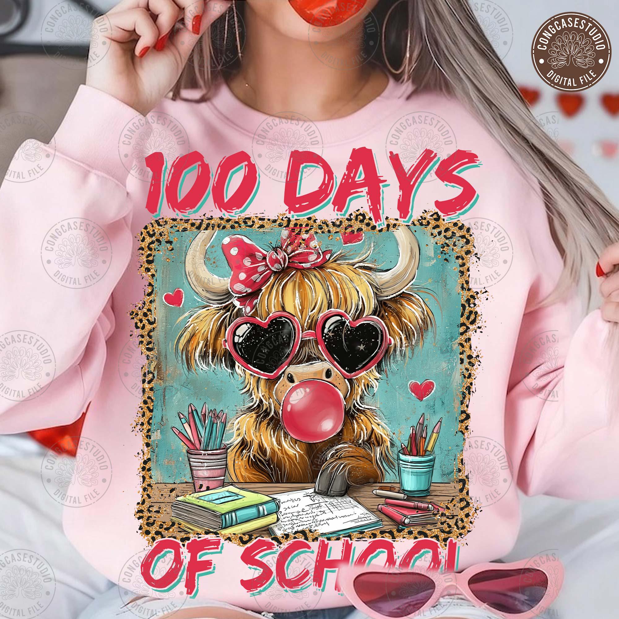 Happy 100 Days of School PNG