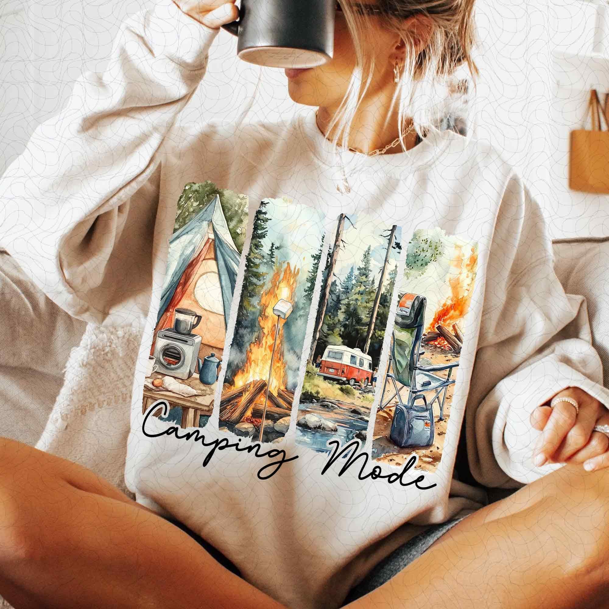 Camping Mode Retro PNG