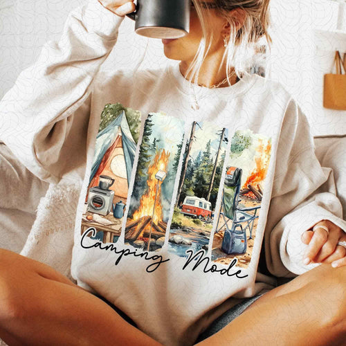 Camping Mode Retro PNG