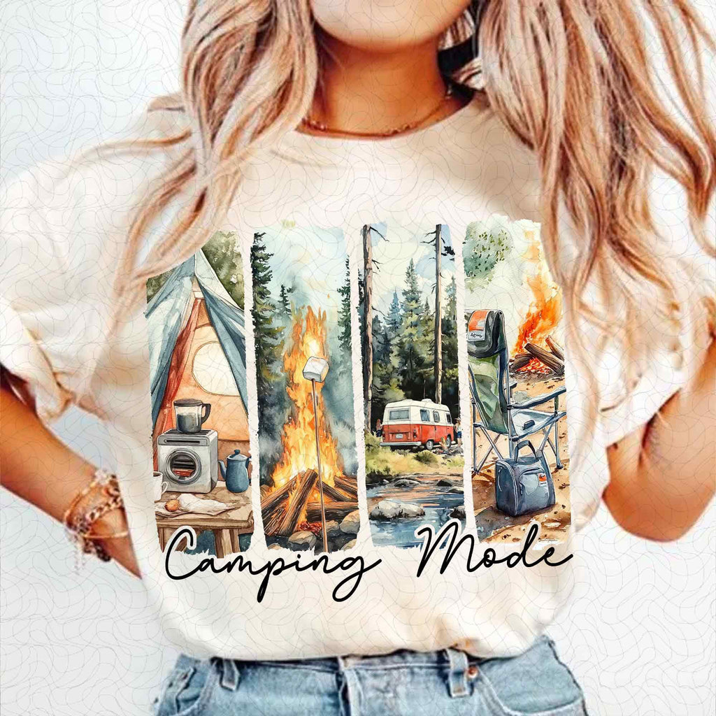 Camping Mode Retro PNG