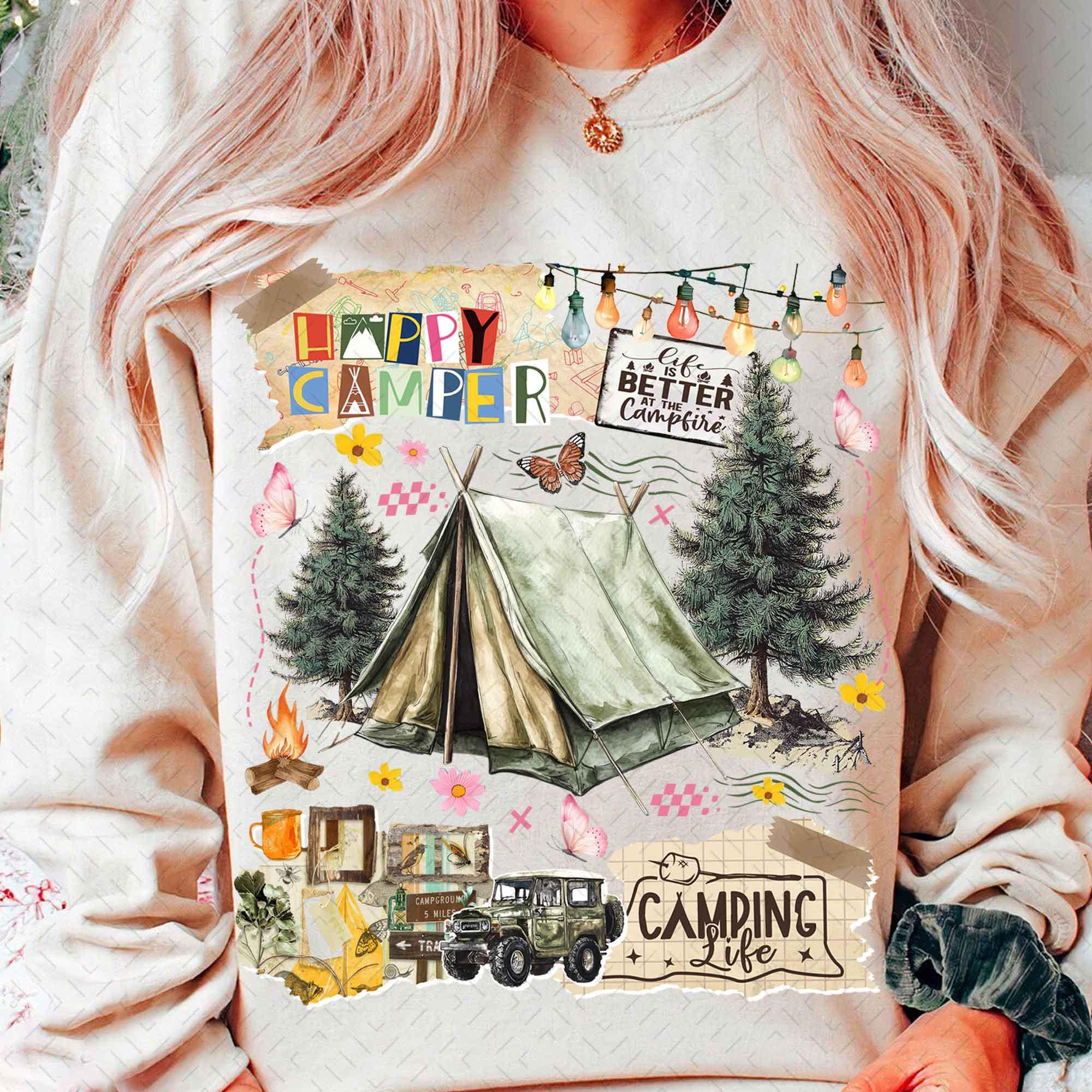 Camping Retro Summer PNG