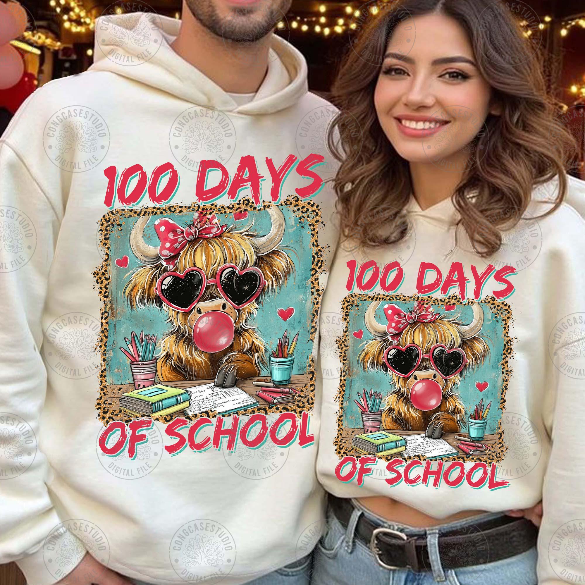 Happy 100 Days of School PNG