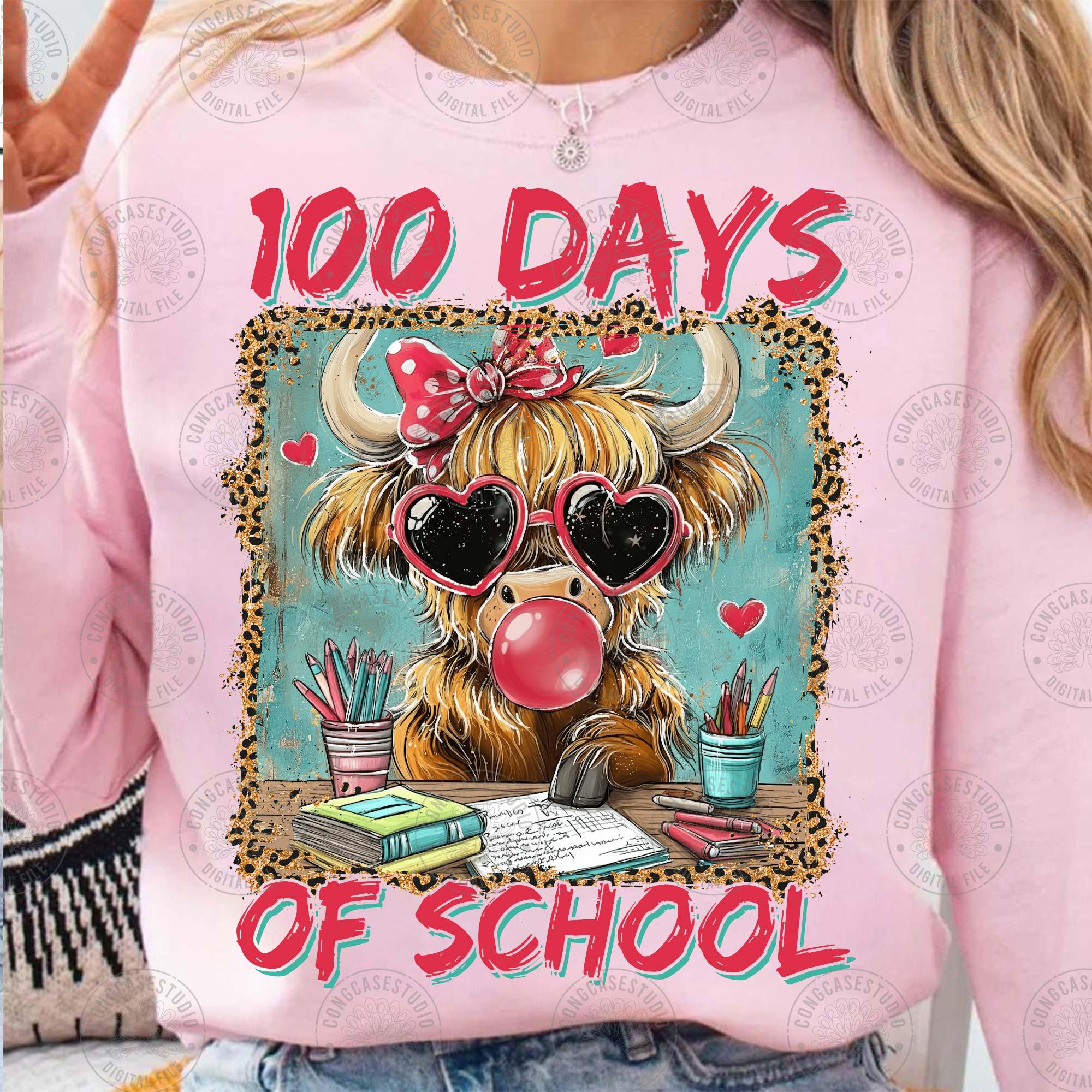Happy 100 Days of School PNG