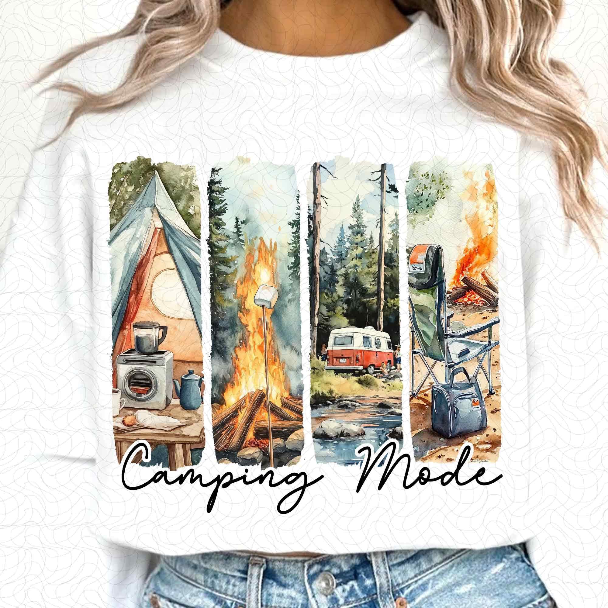 Camping Mode Retro PNG