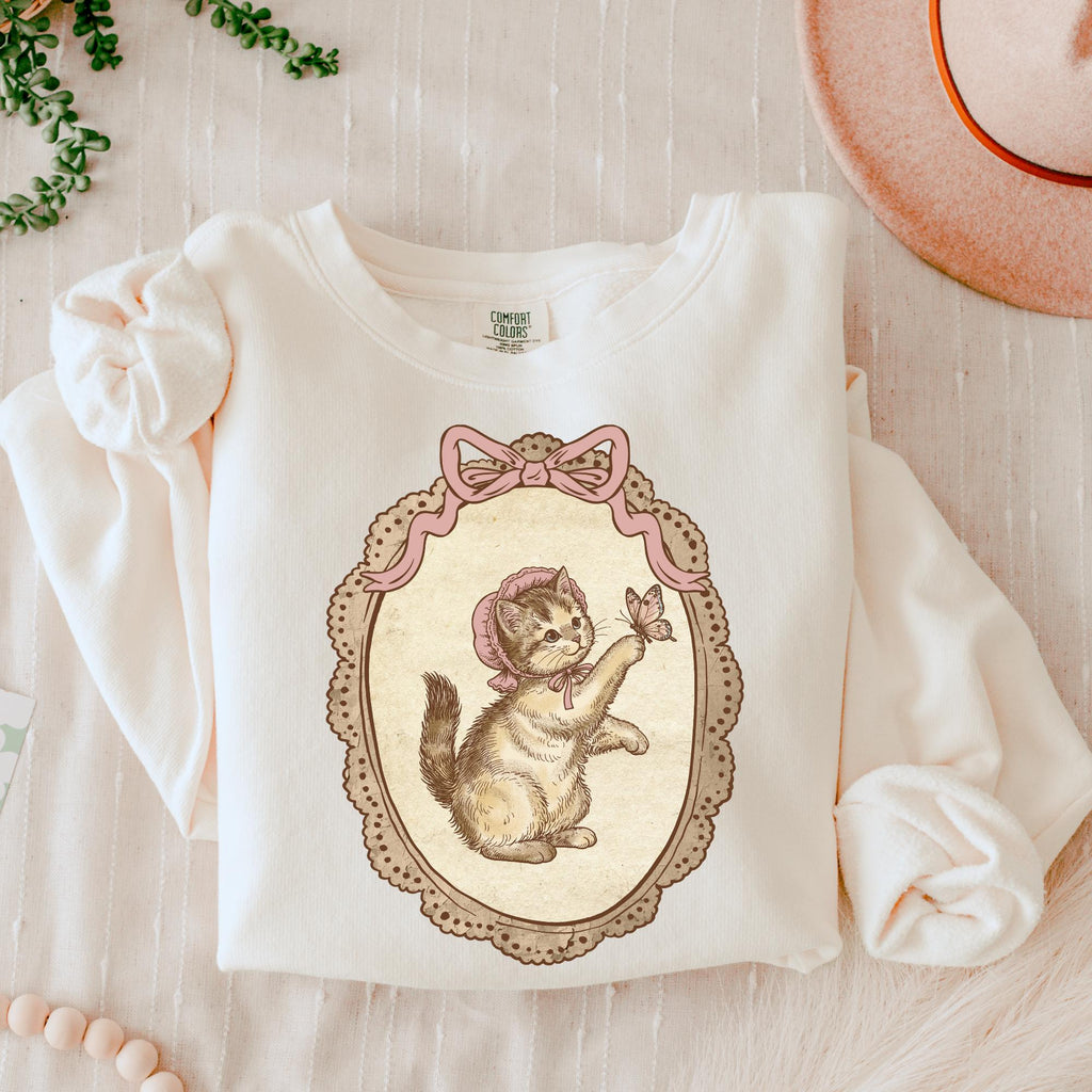 Vintage Farmhouse Cat PNG