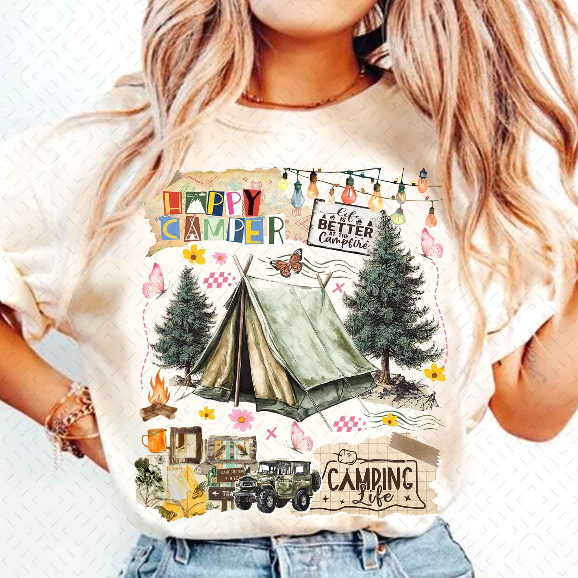 Camping Retro Summer PNG