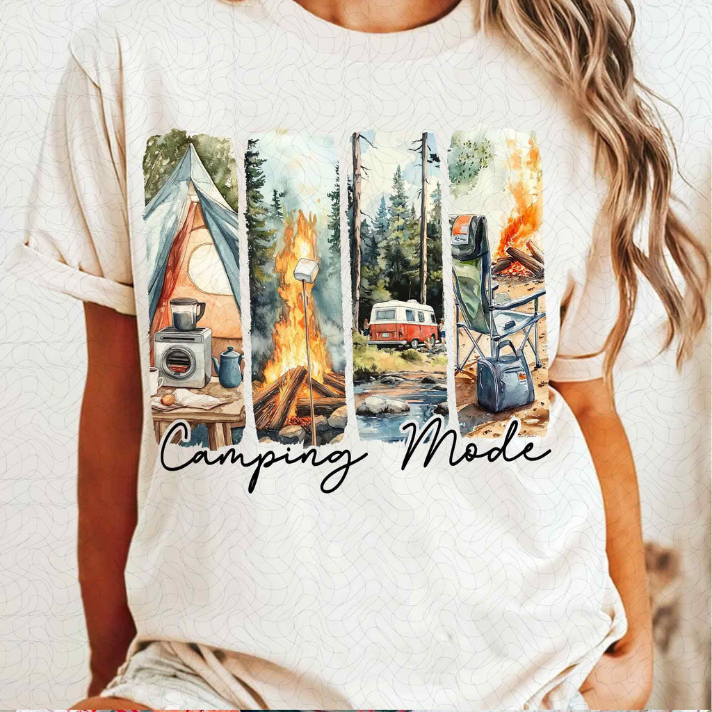 Camping Mode Retro PNG