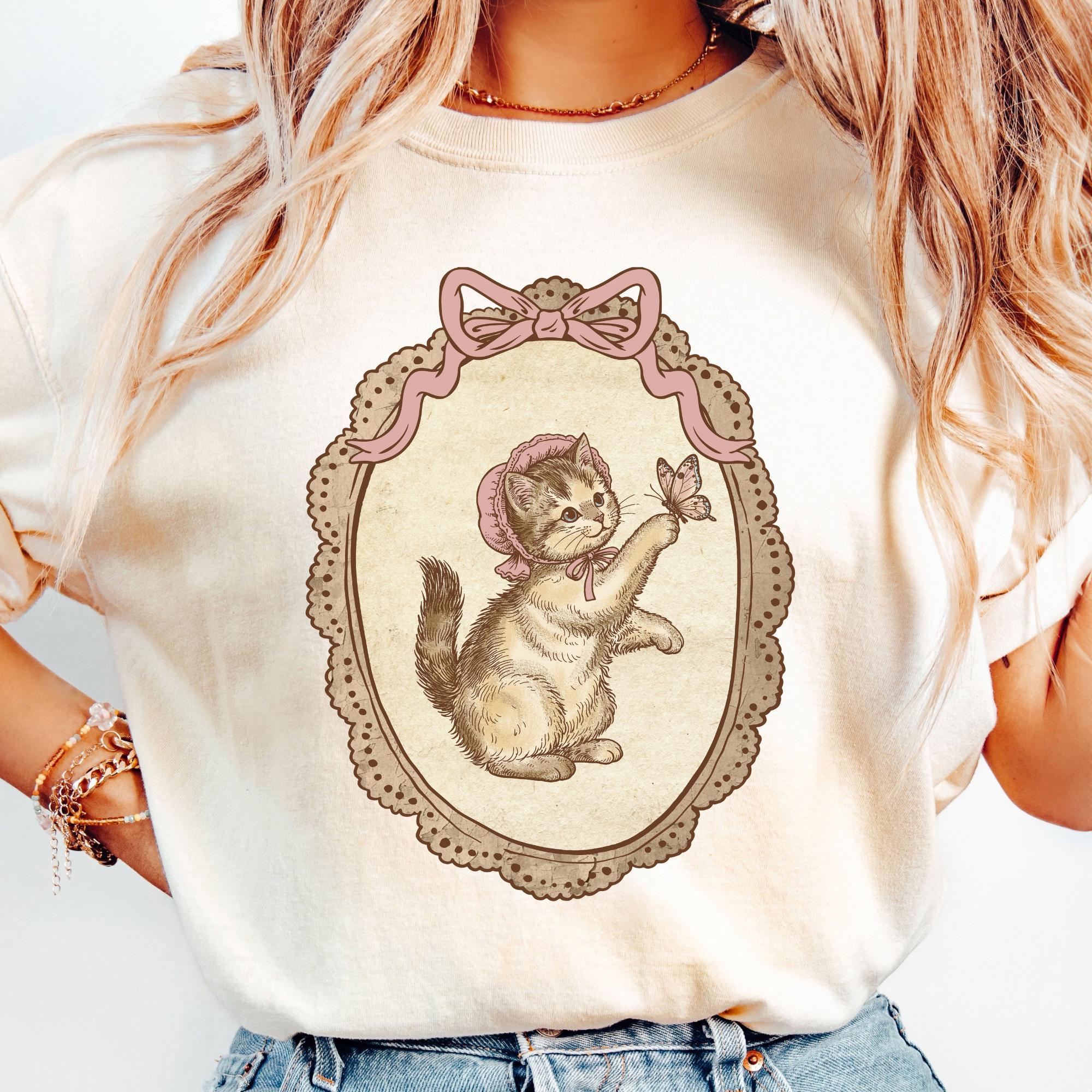 Vintage Farmhouse Cat PNG