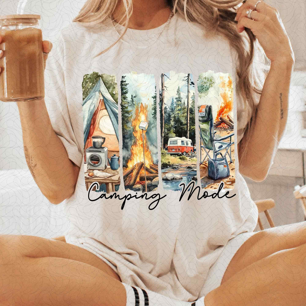 Camping Mode Retro PNG