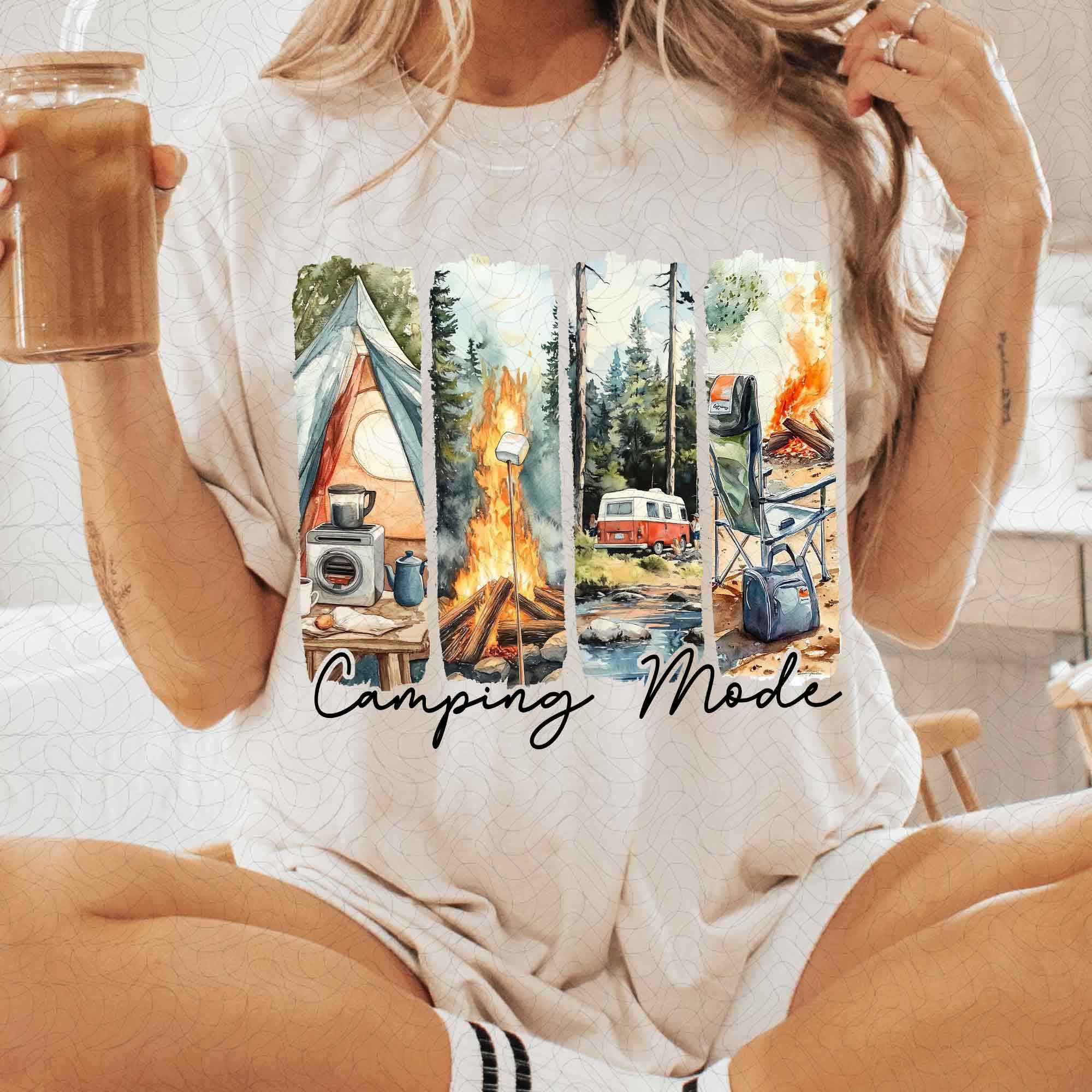 Camping Mode Retro PNG