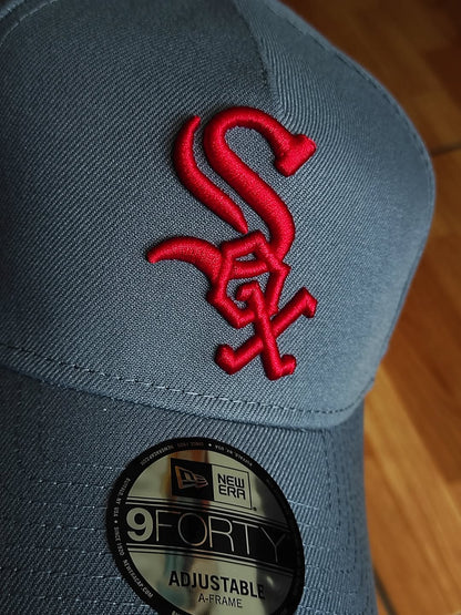 New Era white Sox all Star Game gray red 9Forty A Frame Snapback Hat