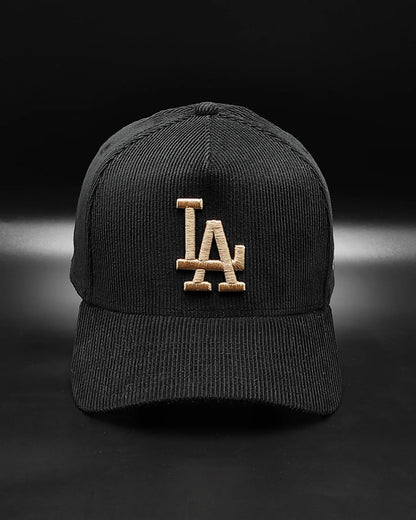 New Era Los Angeles Dodgers"Corduroy Black" 9 Forty A-FRAME snapback