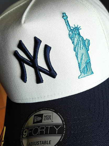 New Era New York Yankees 50th ANNIVERSARY chrome navy 9FORTY A-Frame Frame Snapback